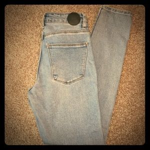 RES Denim light-wash, high-waisted, skinny jeans